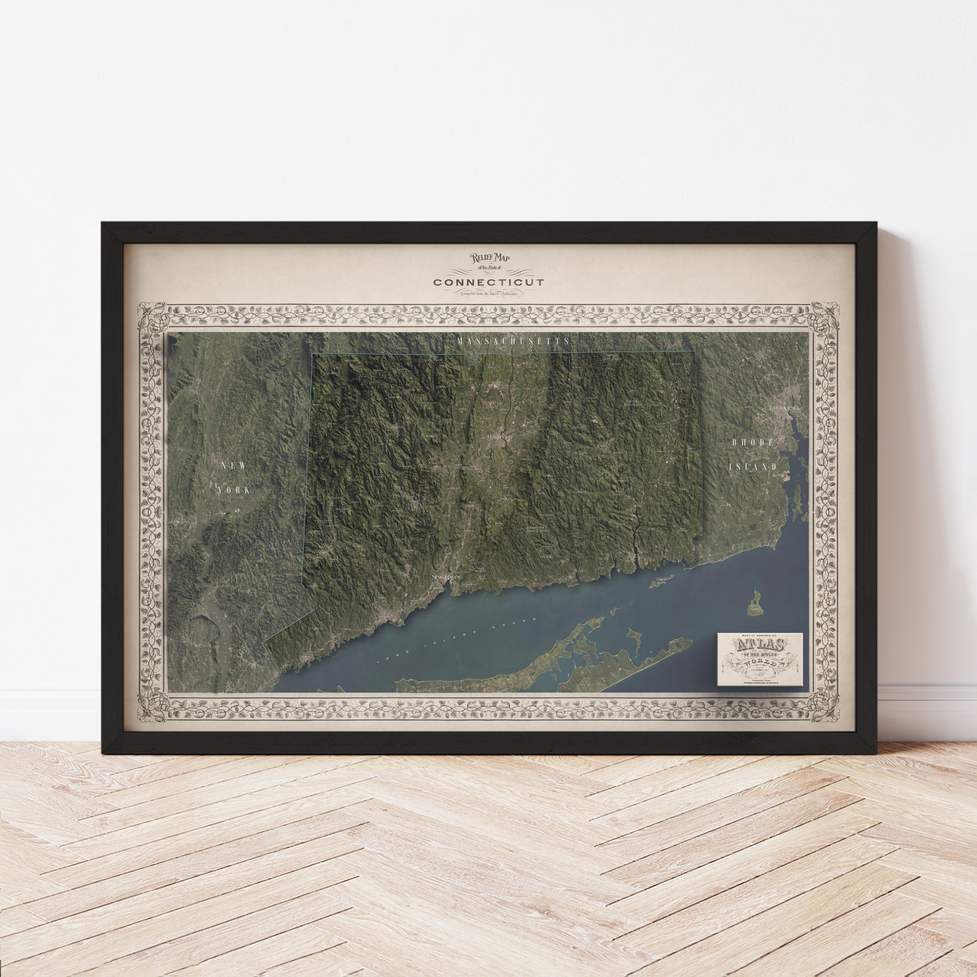 Connecticut Map - The East of Nowhere World Atlas