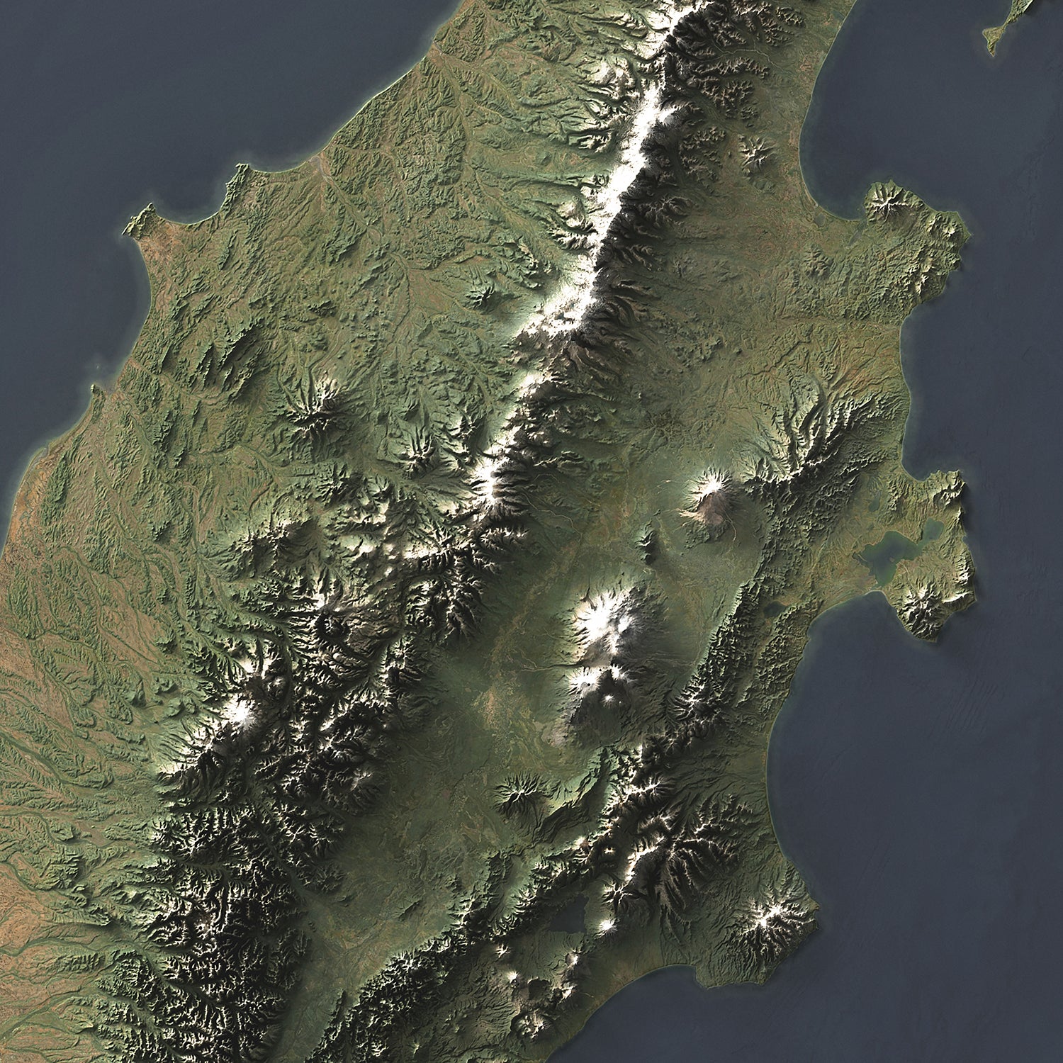 Kamchatka Peninsula - Satellite Imagery