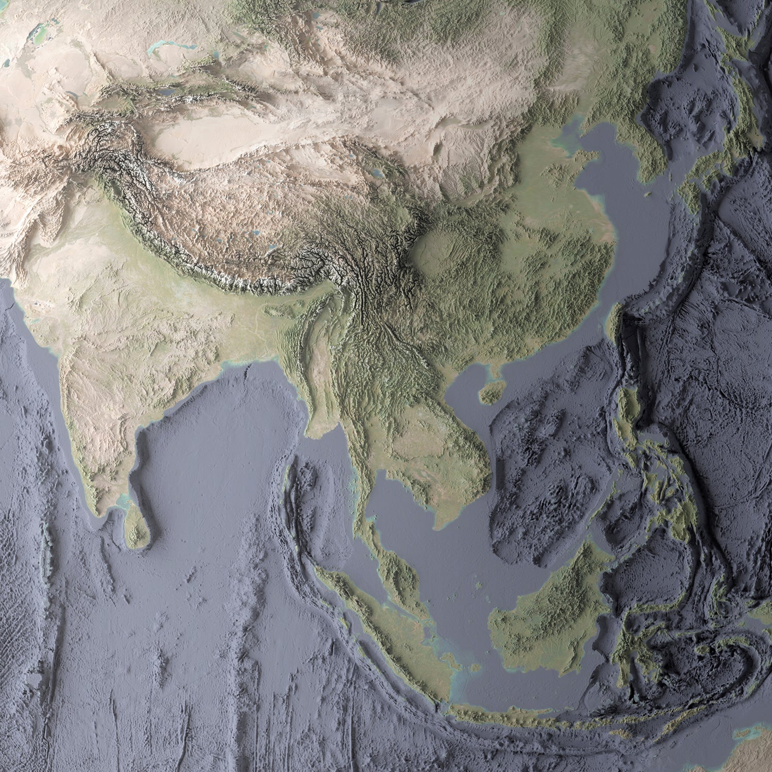 Earth (Eastern Hemisphere) - Satellite Imagery