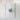 a white frame containing a single, light blue, abstract flower-like shape.