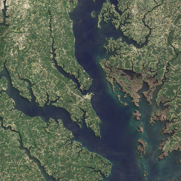 Chesapeake Bay, Maryland and Virginia (Satellite)
