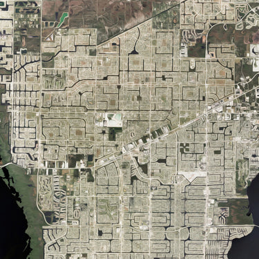 Cape Coral, Florida (Satellite)
