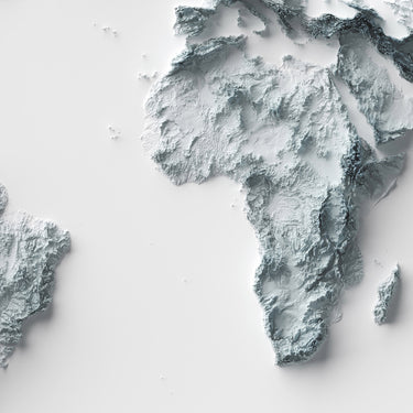 World, Robinson Projection (Minimalist)