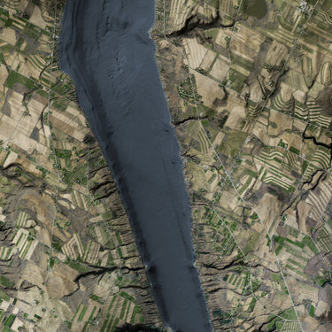 Skaneateles Lake, New York Satellite Bathymetric Map