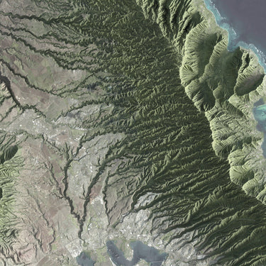 Oahu, Hawaii (Satellite)