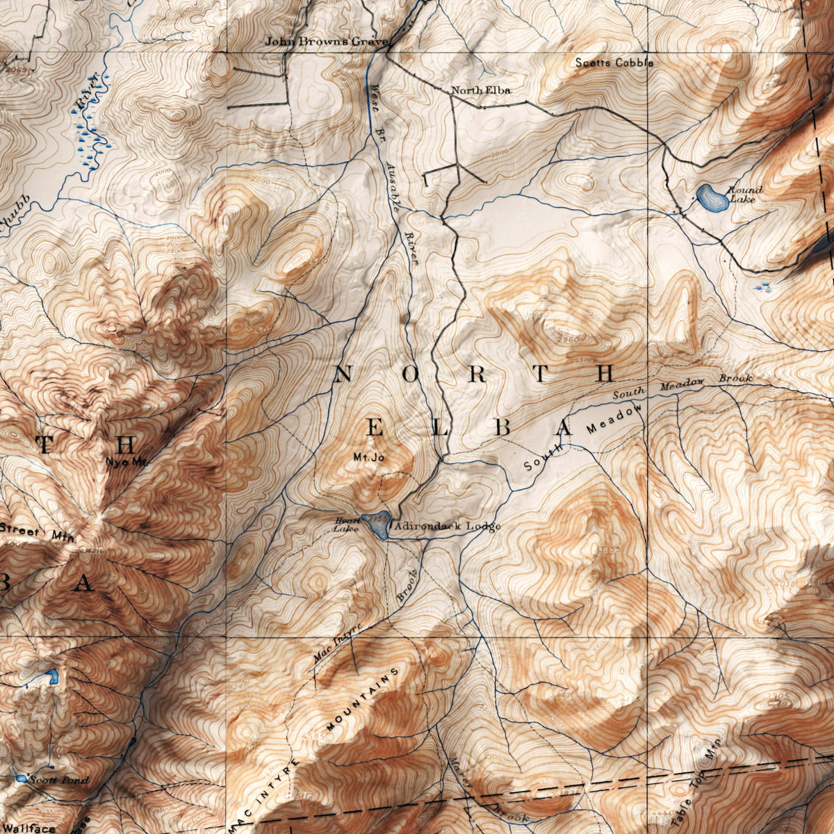 Adirondack High Peaks, New York (c. 1897)