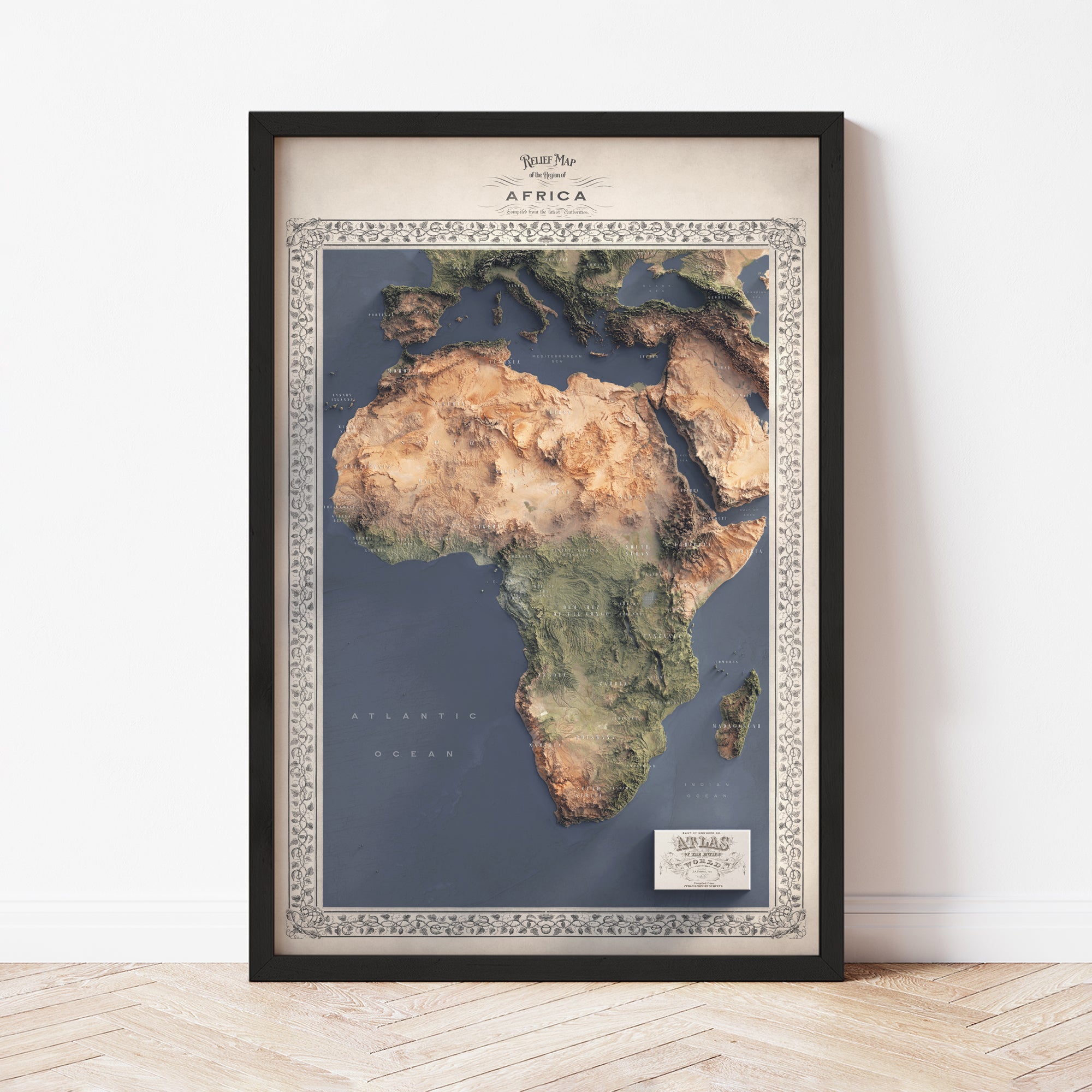 Africa Map - The East of Nowhere World Atlas