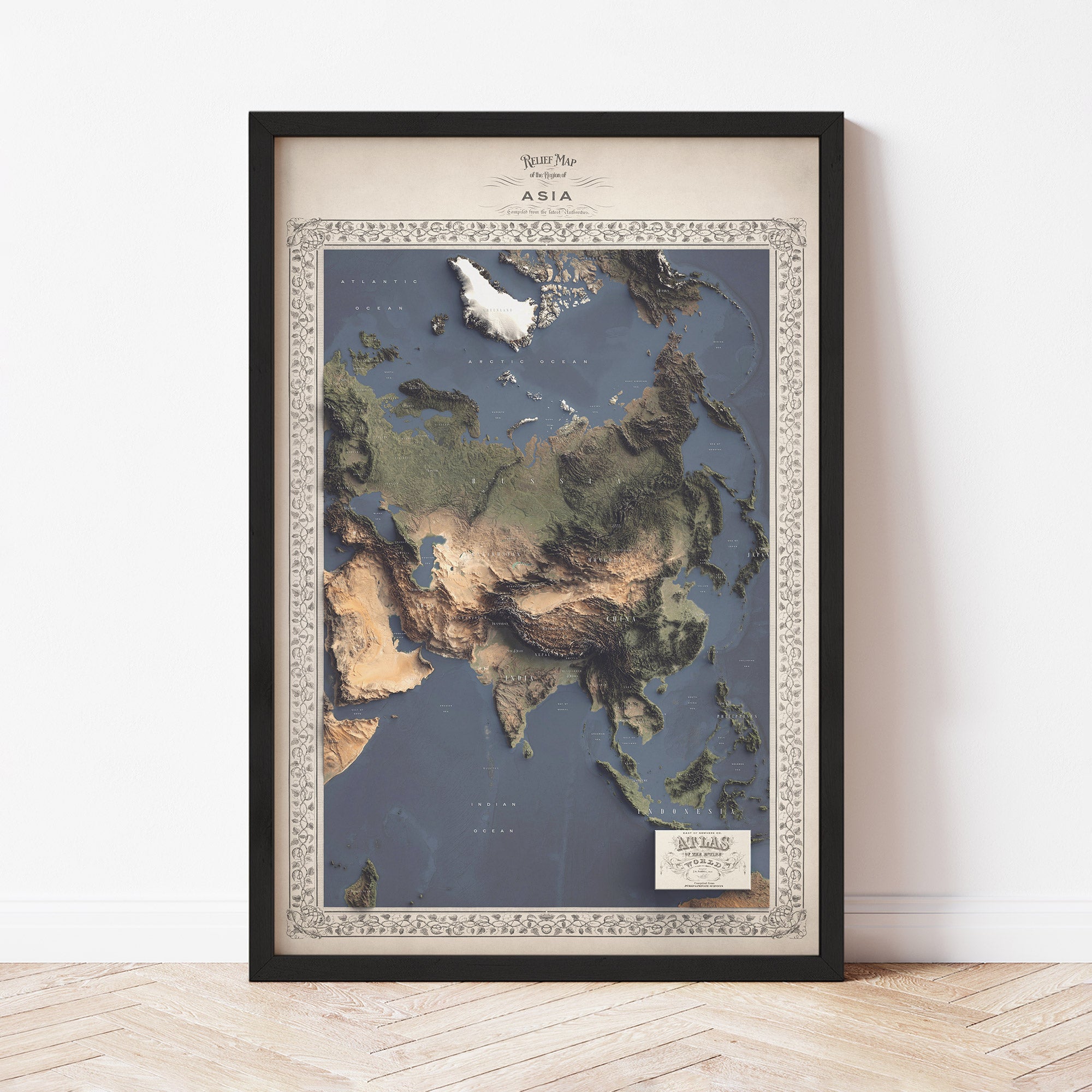 Asia Map - The East of Nowhere World Atlas