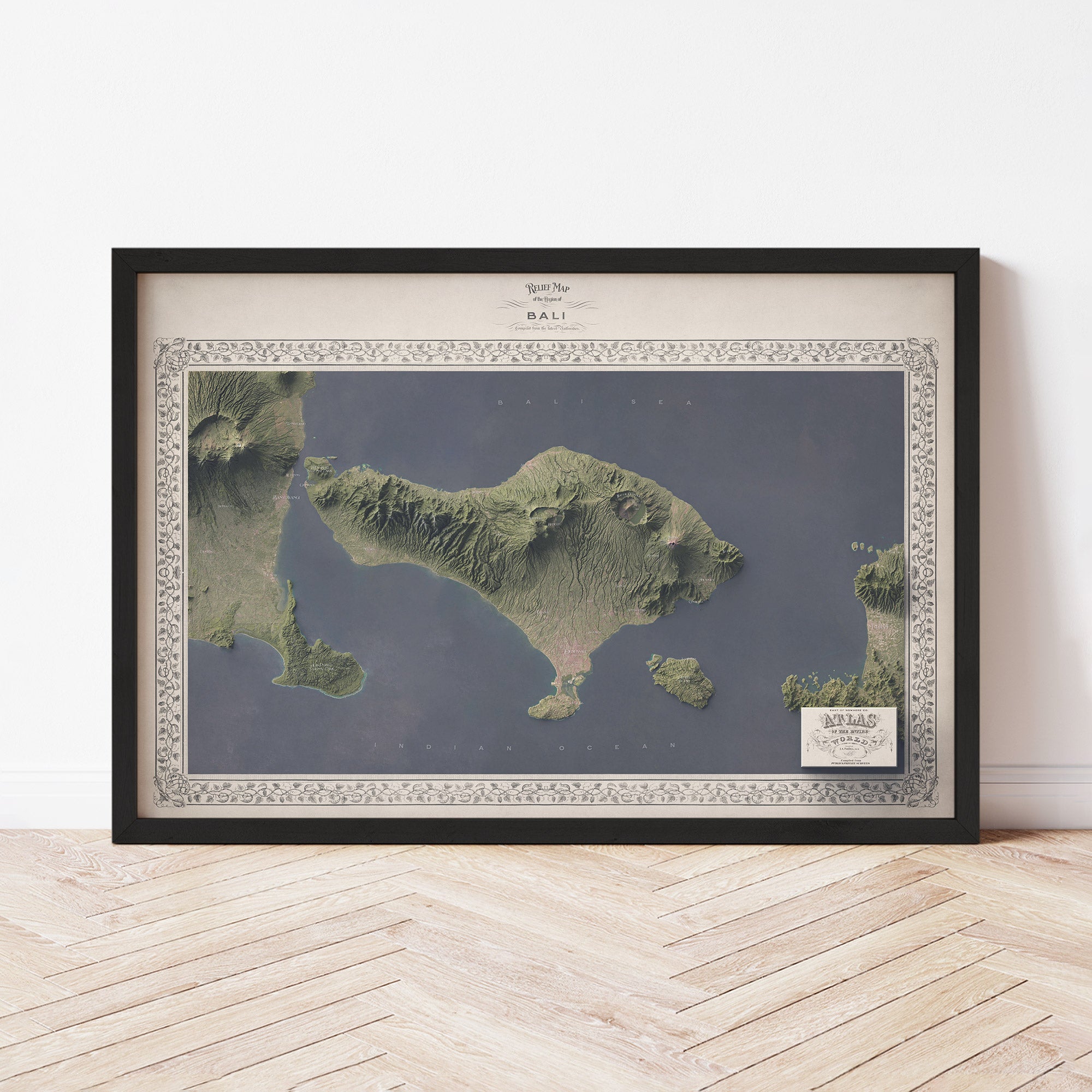 Bali Map - The East of Nowhere World Atlas