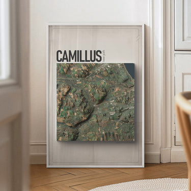 Camillus, New York Satellite Shaded Relief Map