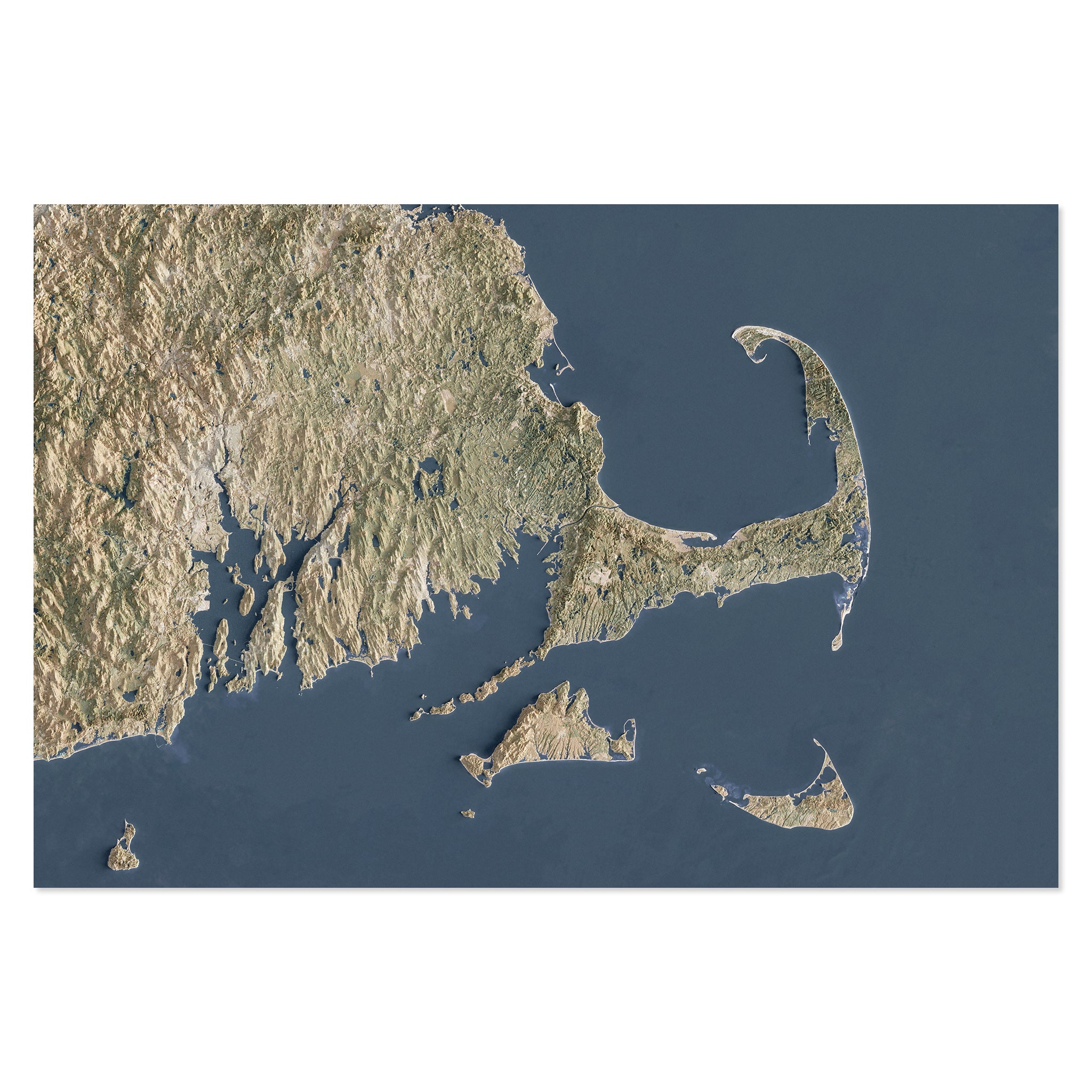 Elevation Map of Cape Cod | Satellite Imagery – East Of Nowhere