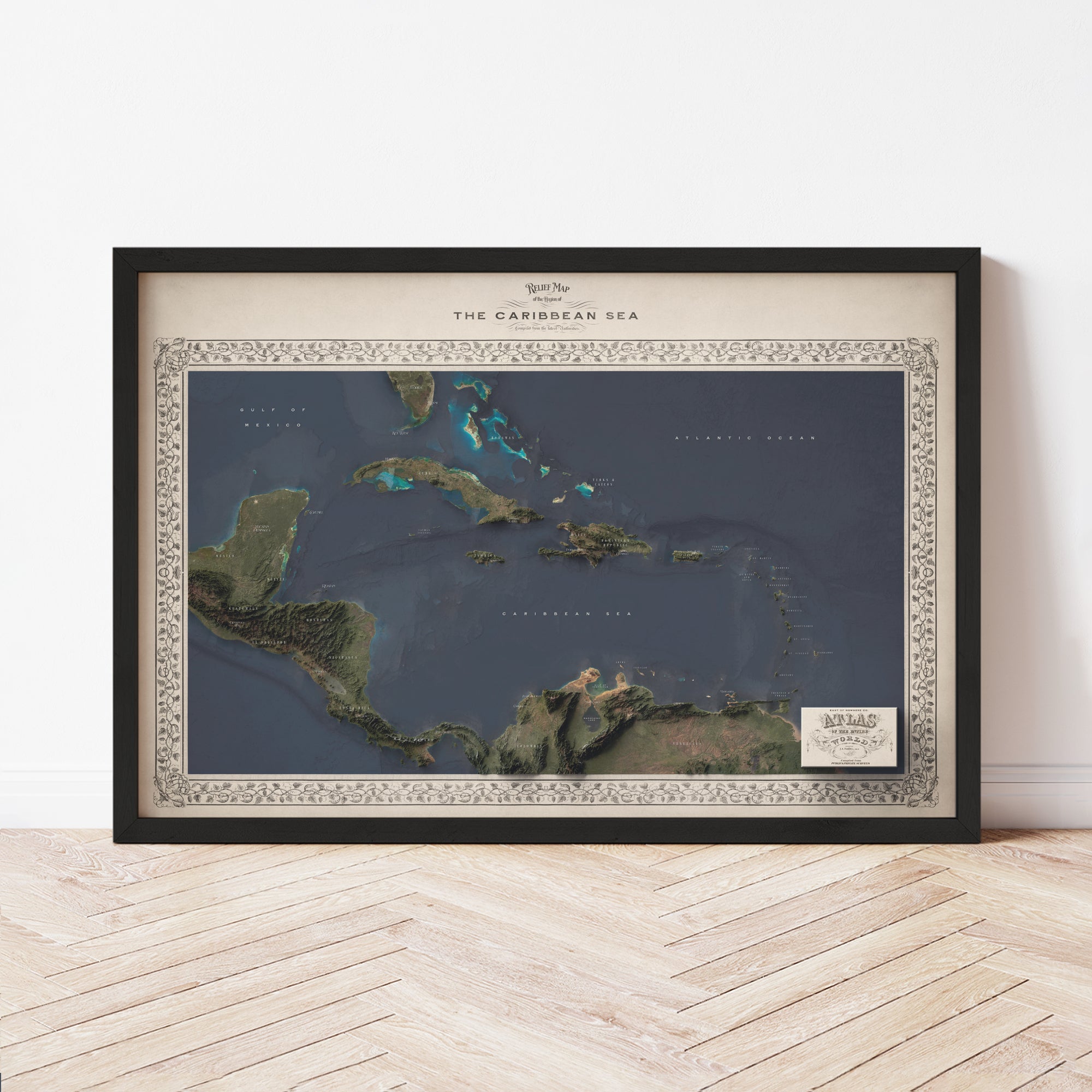 Caribbean Sea Map - The East of Nowhere World Atlas
