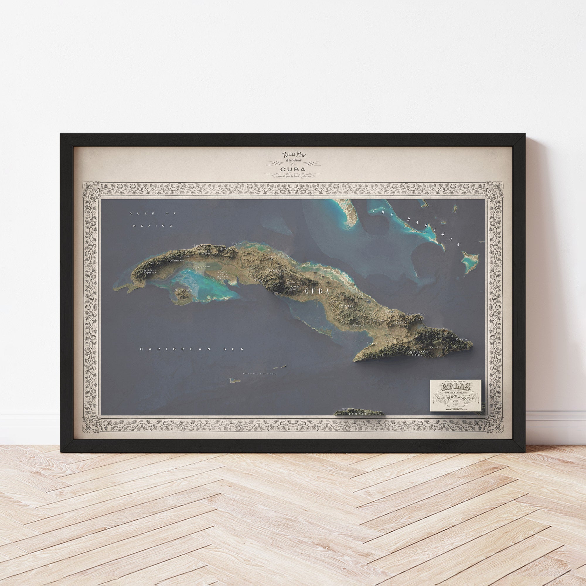 Cuba Map - The East of Nowhere World Atlas