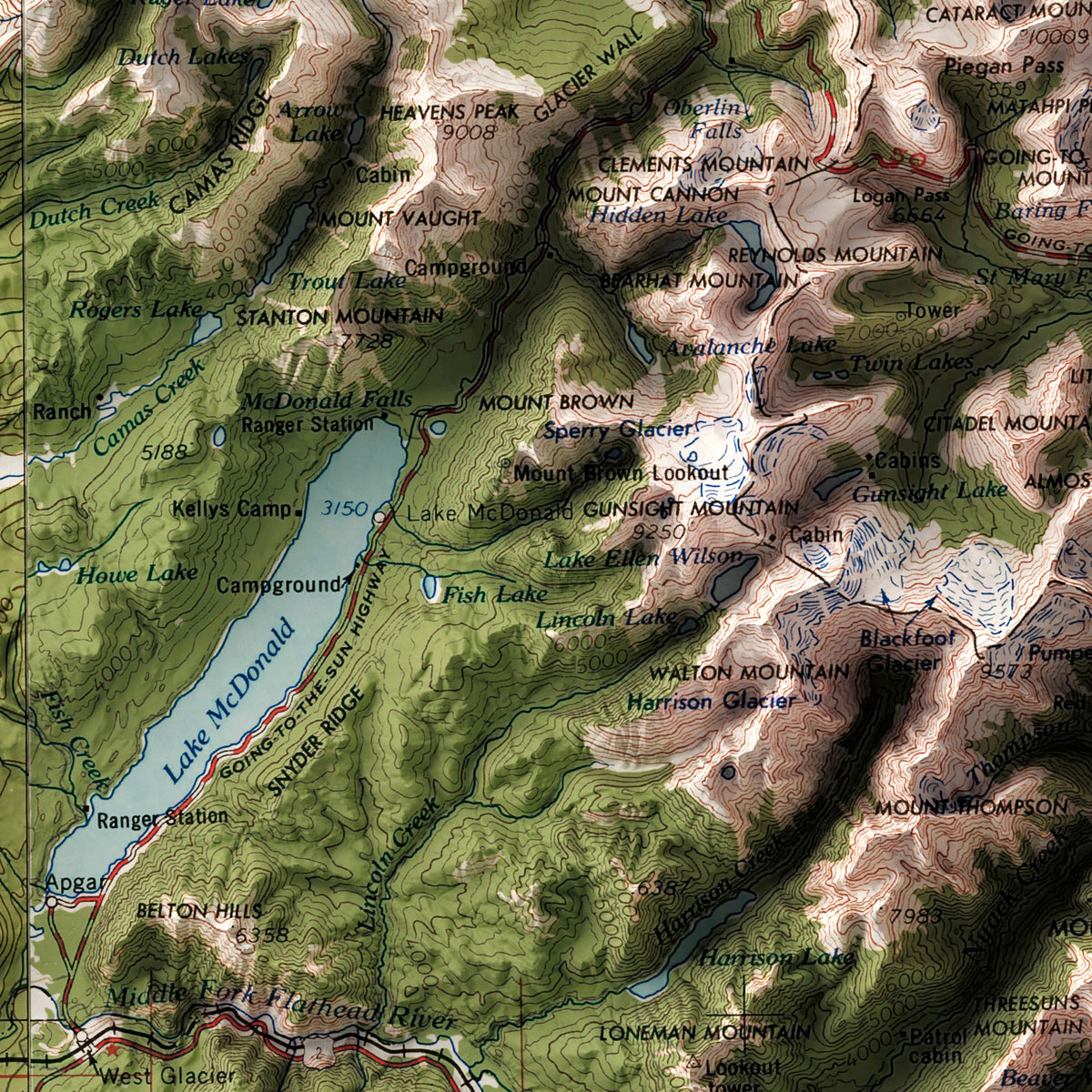 Glacier National Park, Montana (c. 1960)