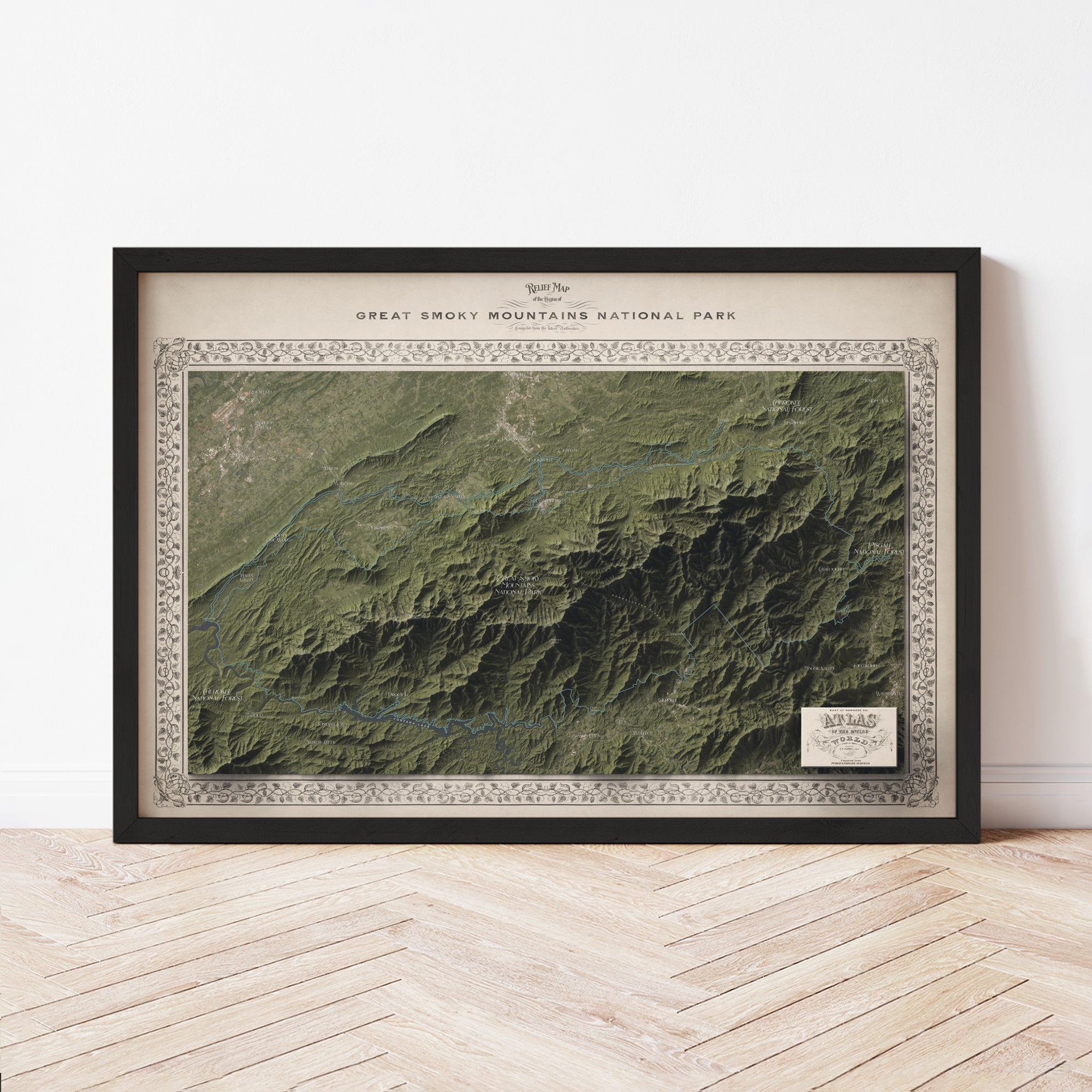 Great Smoky Mountains National Park Map - The East of Nowhere World Atlas