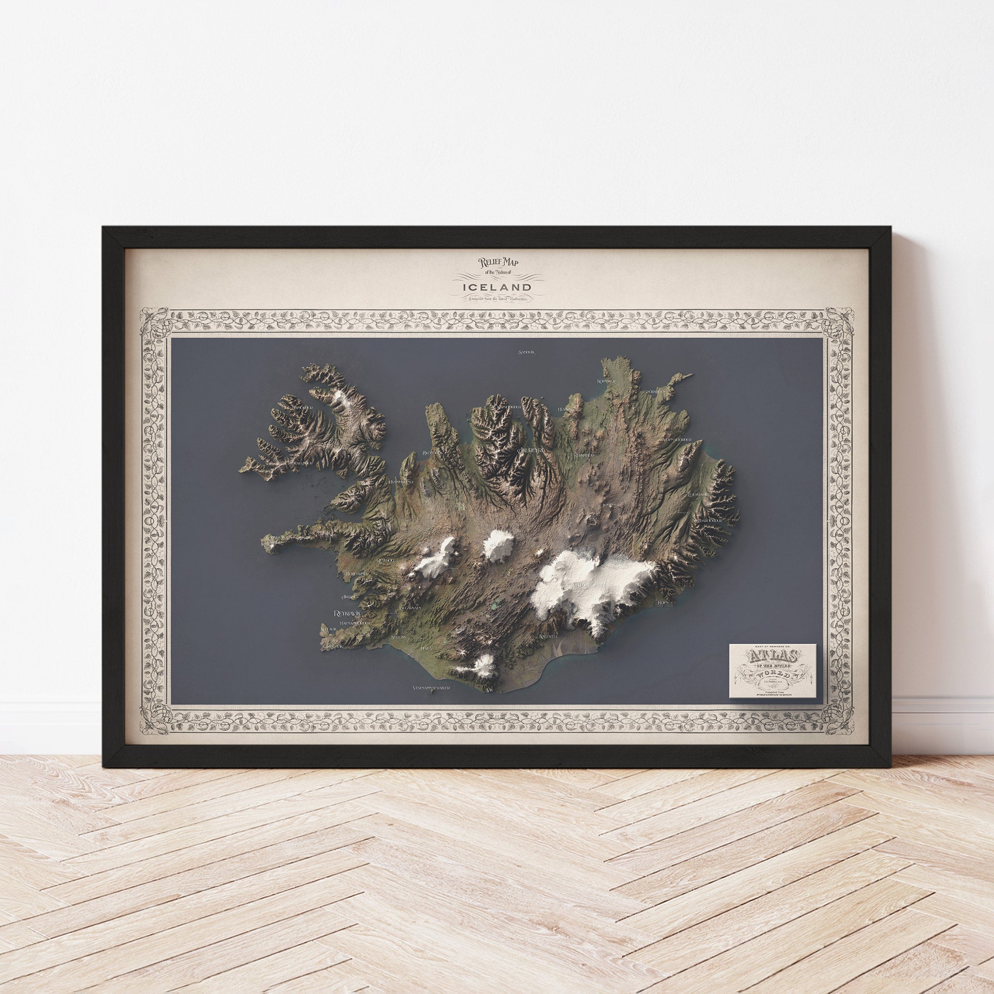 Iceland Map - The East of Nowhere World Atlas