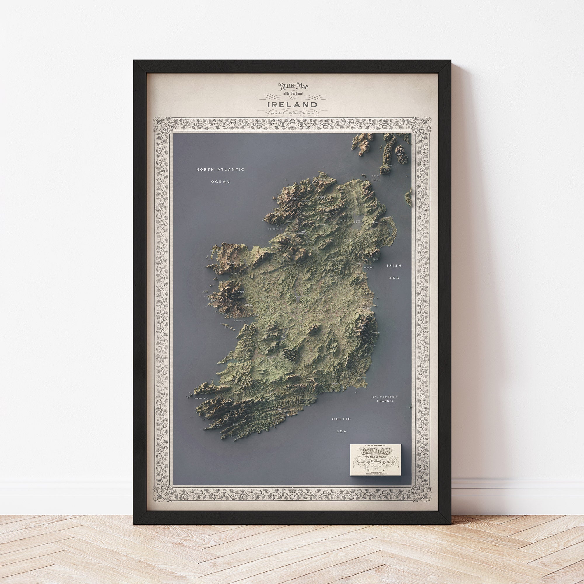 Ireland Map - The East of Nowhere World Atlas