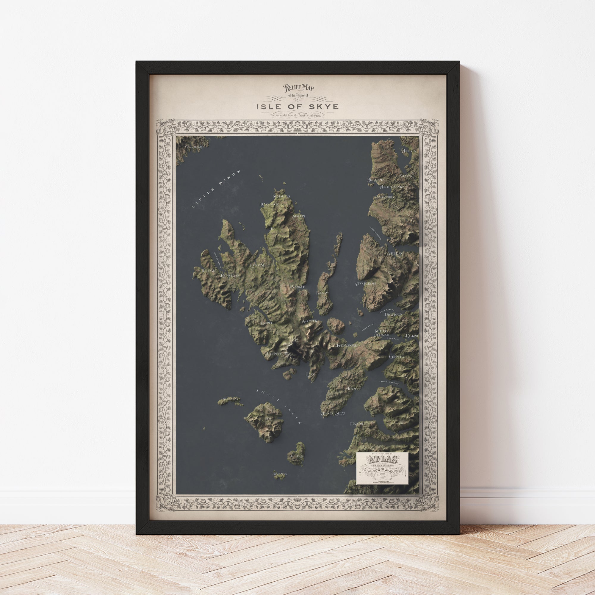 Isle of Skye Map - The East of Nowhere World Atlas