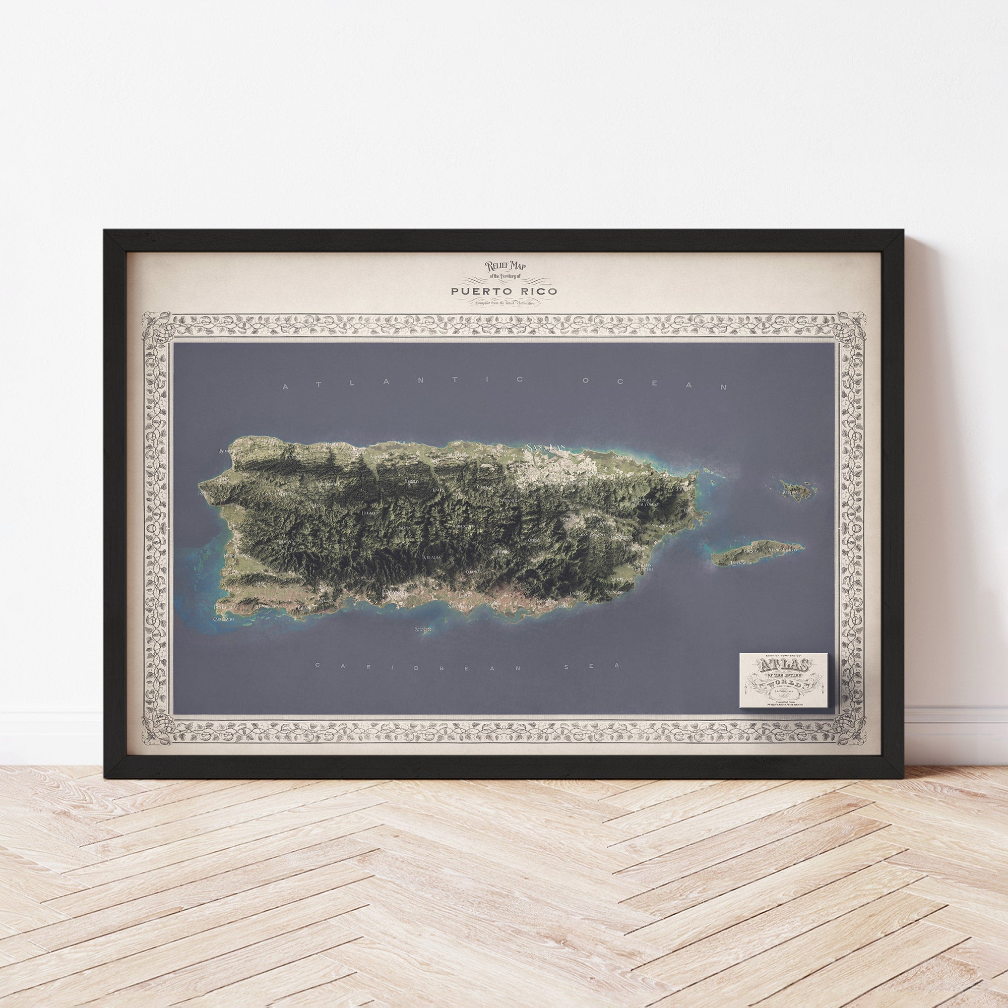 Puerto Rico Map - The East of Nowhere World Atlas