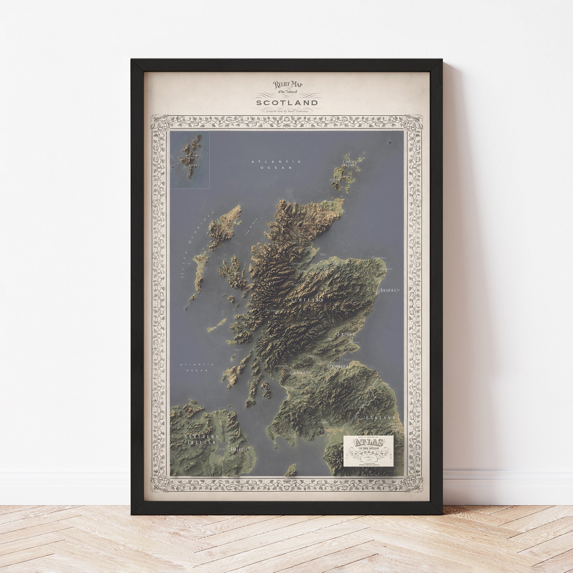 Scotland Map - The East of Nowhere World Atlas