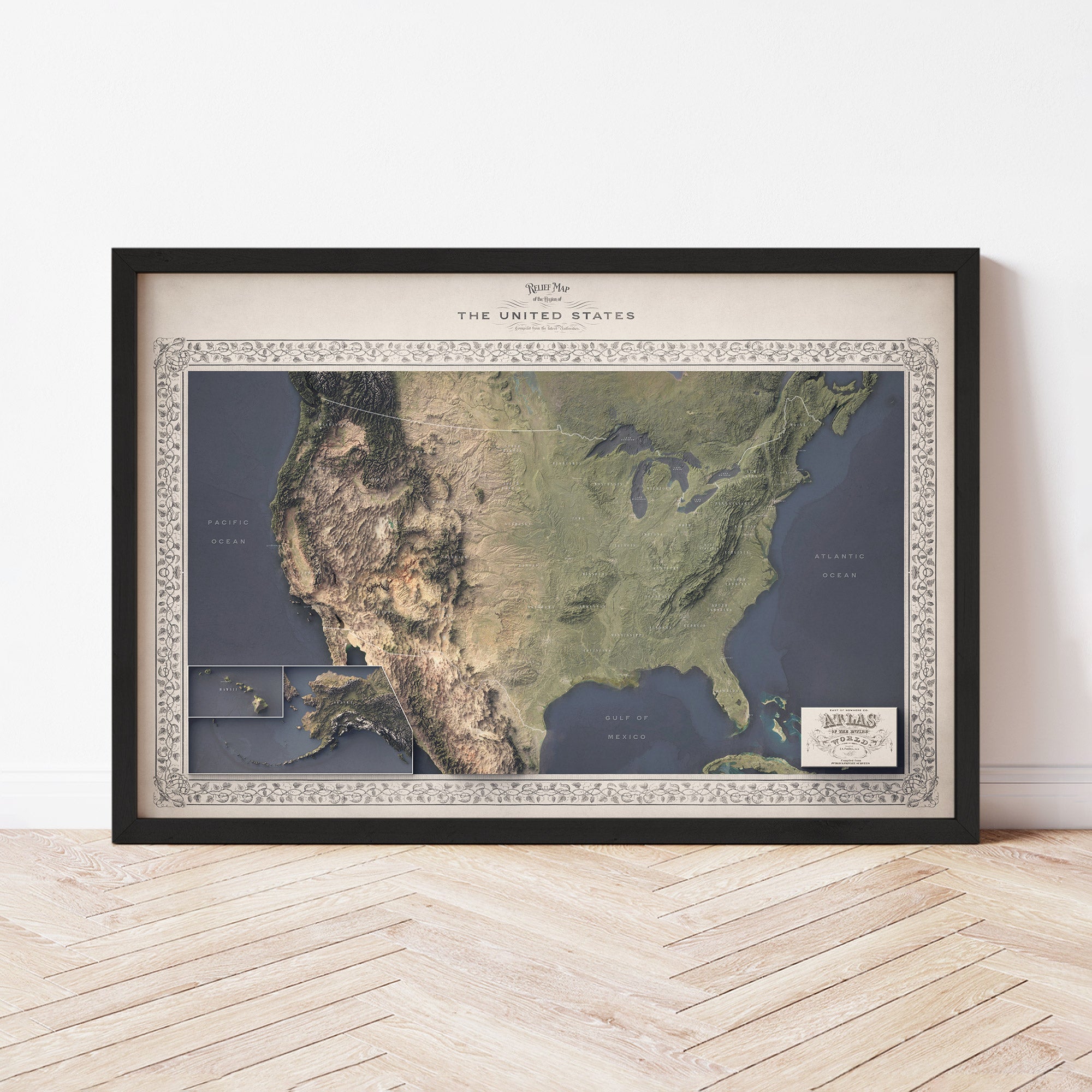 United States Map - The East of Nowhere World Atlas