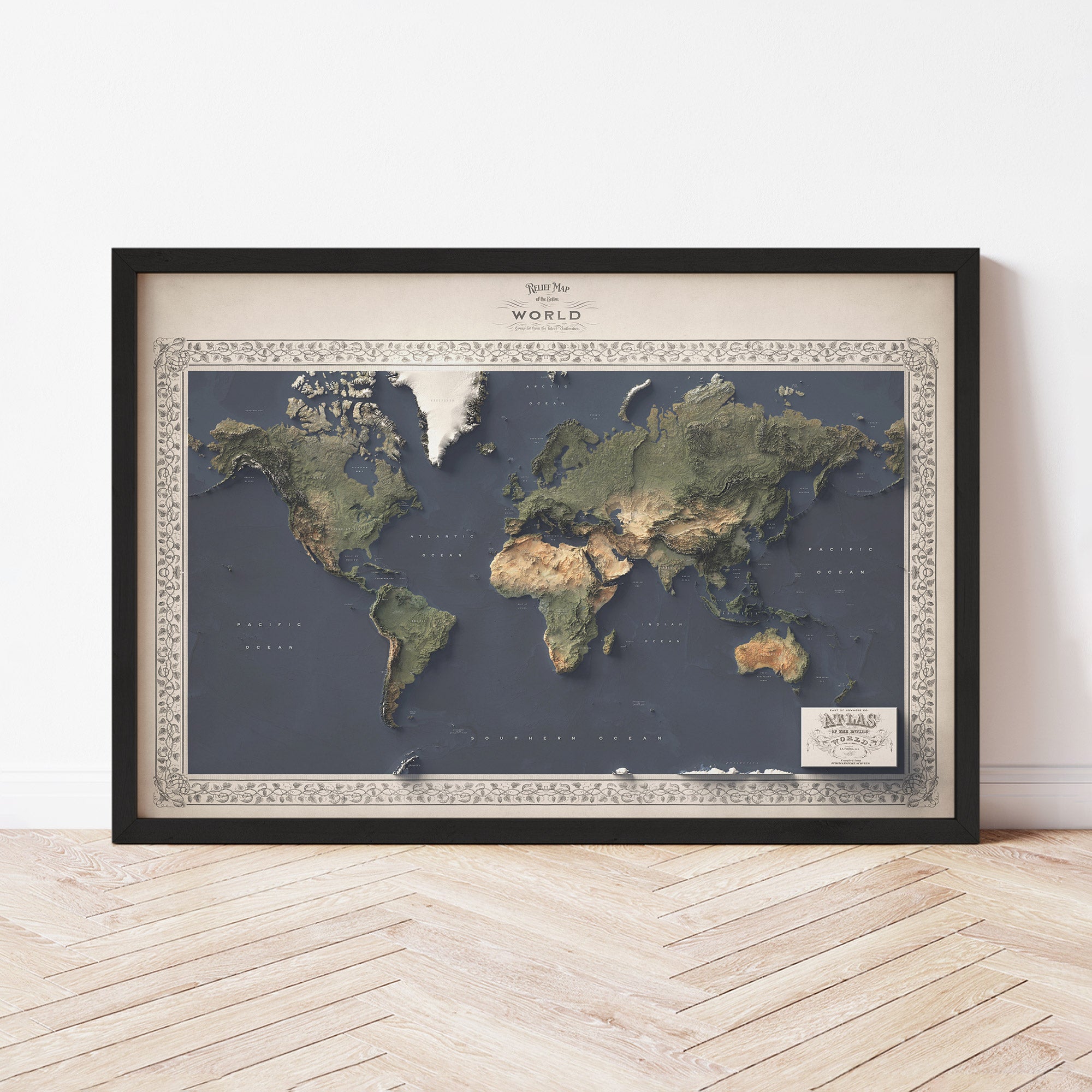 World Map - The East of Nowhere World Atlas