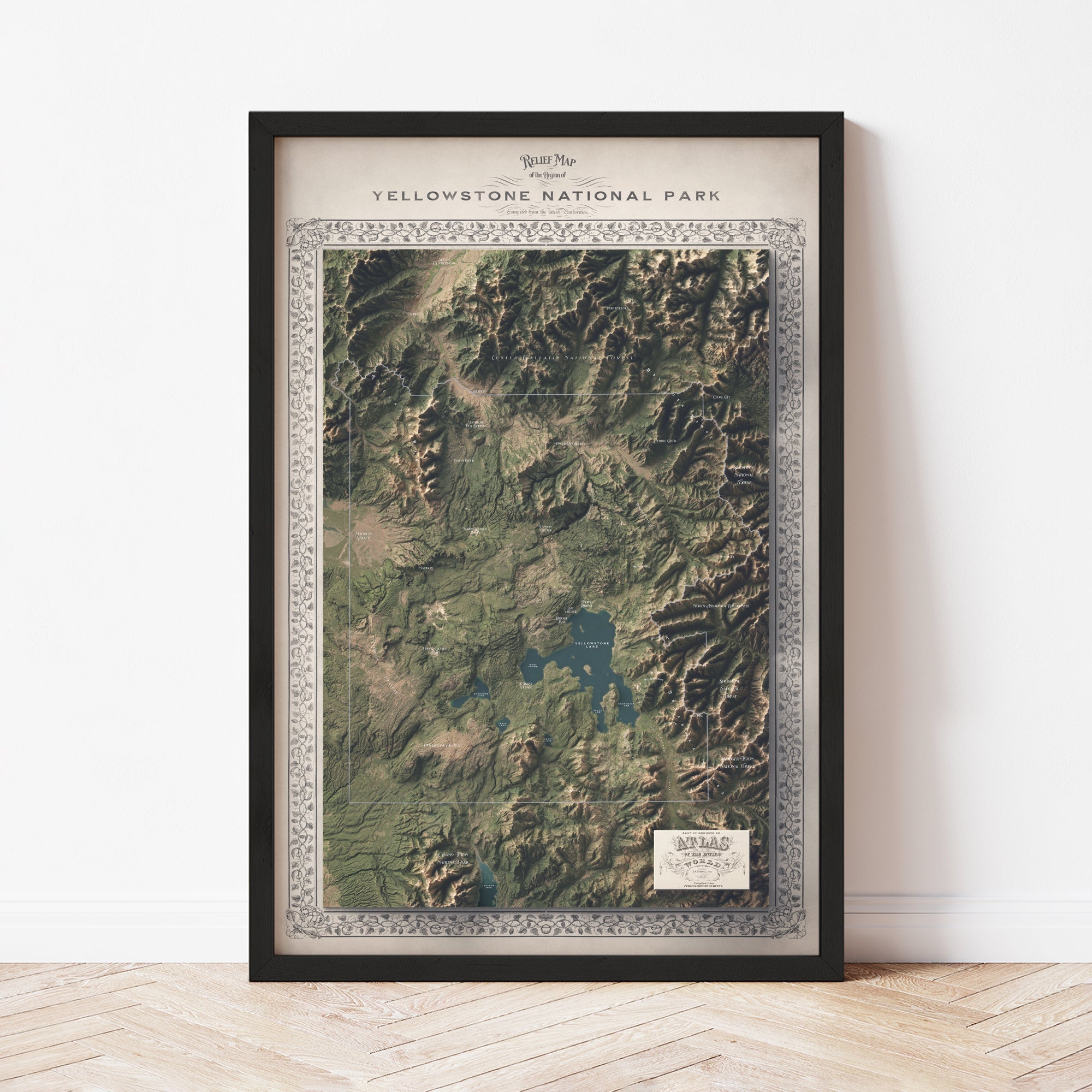 Yellowstone National Park Map - The East of Nowhere World Atlas