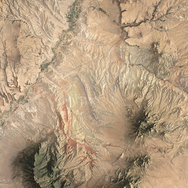 Albuquerque and Santa Fe, New Mexico (Satellite)
