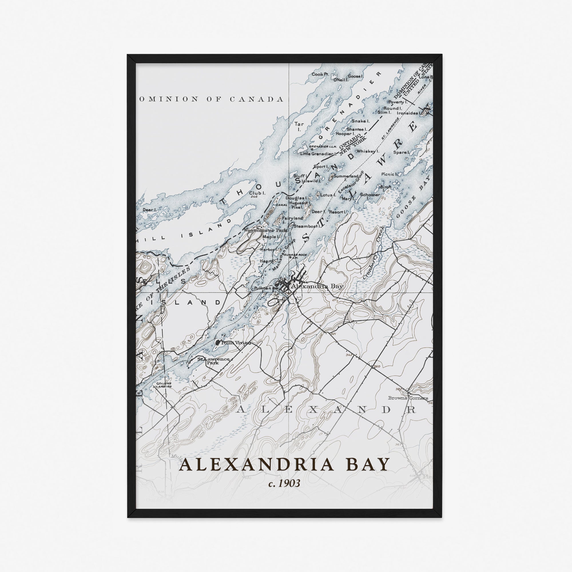 Alexandria Bay, NY - 1903 Topographic Map