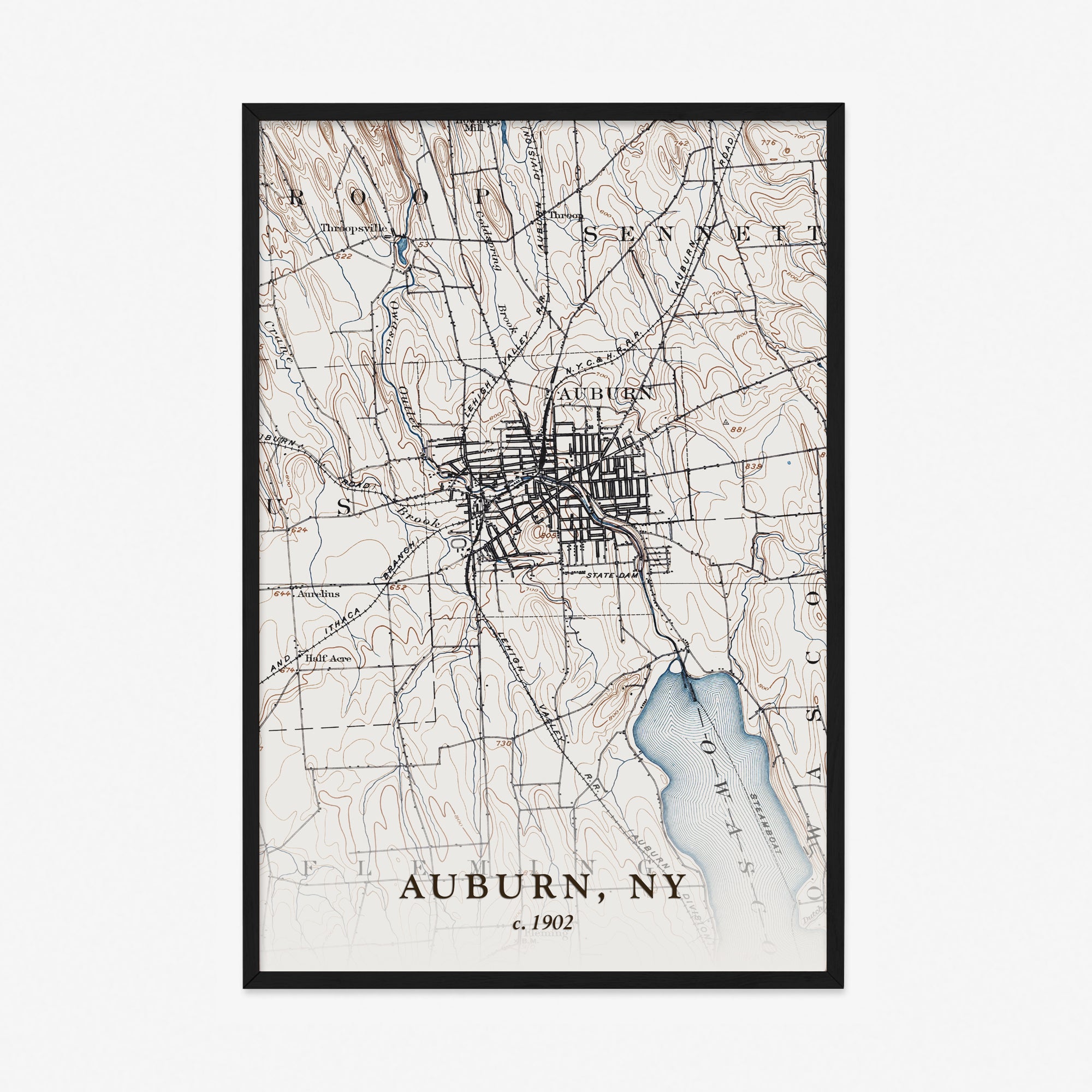Auburn, NY - 1902 Topographic Map