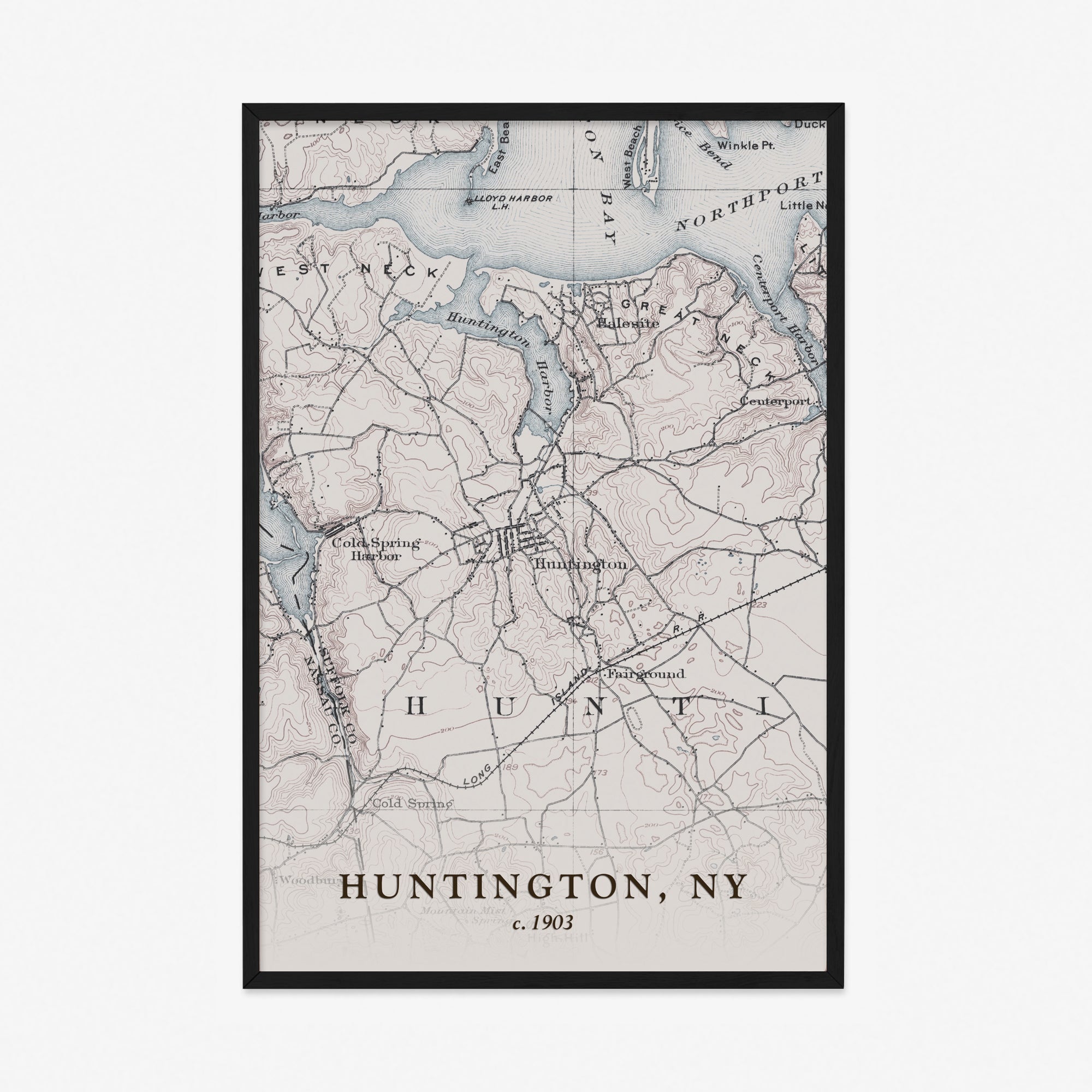 Huntington, NY - 1903 Topographic Map