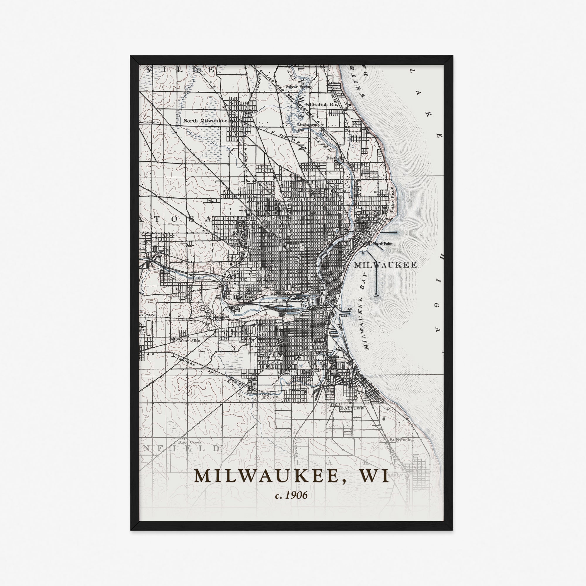 Milwaukee, WI - 1906 Topographic Map