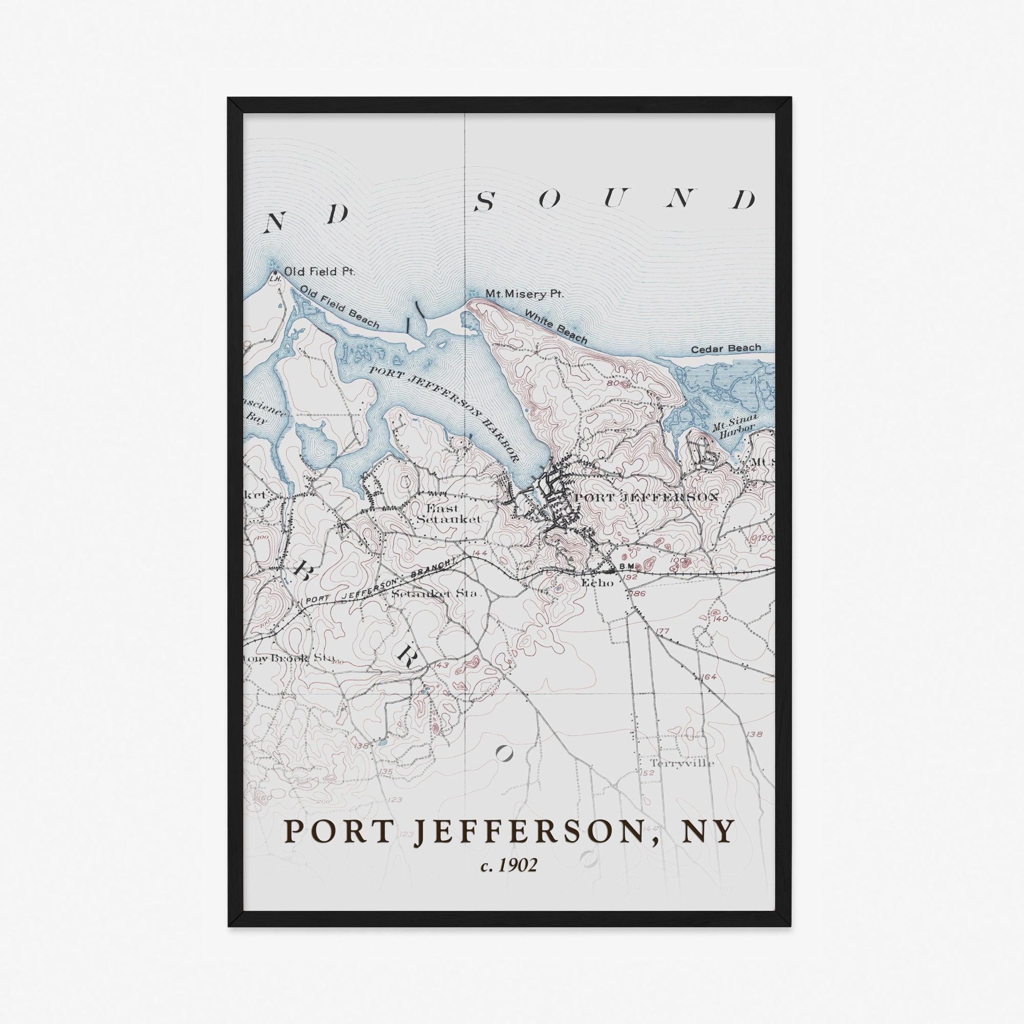 Port Jefferson, NY - 1902 Topographic Map