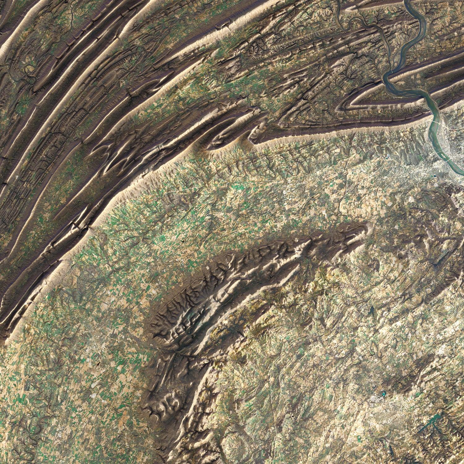 The Appalachian Bend - Satellite Imagery