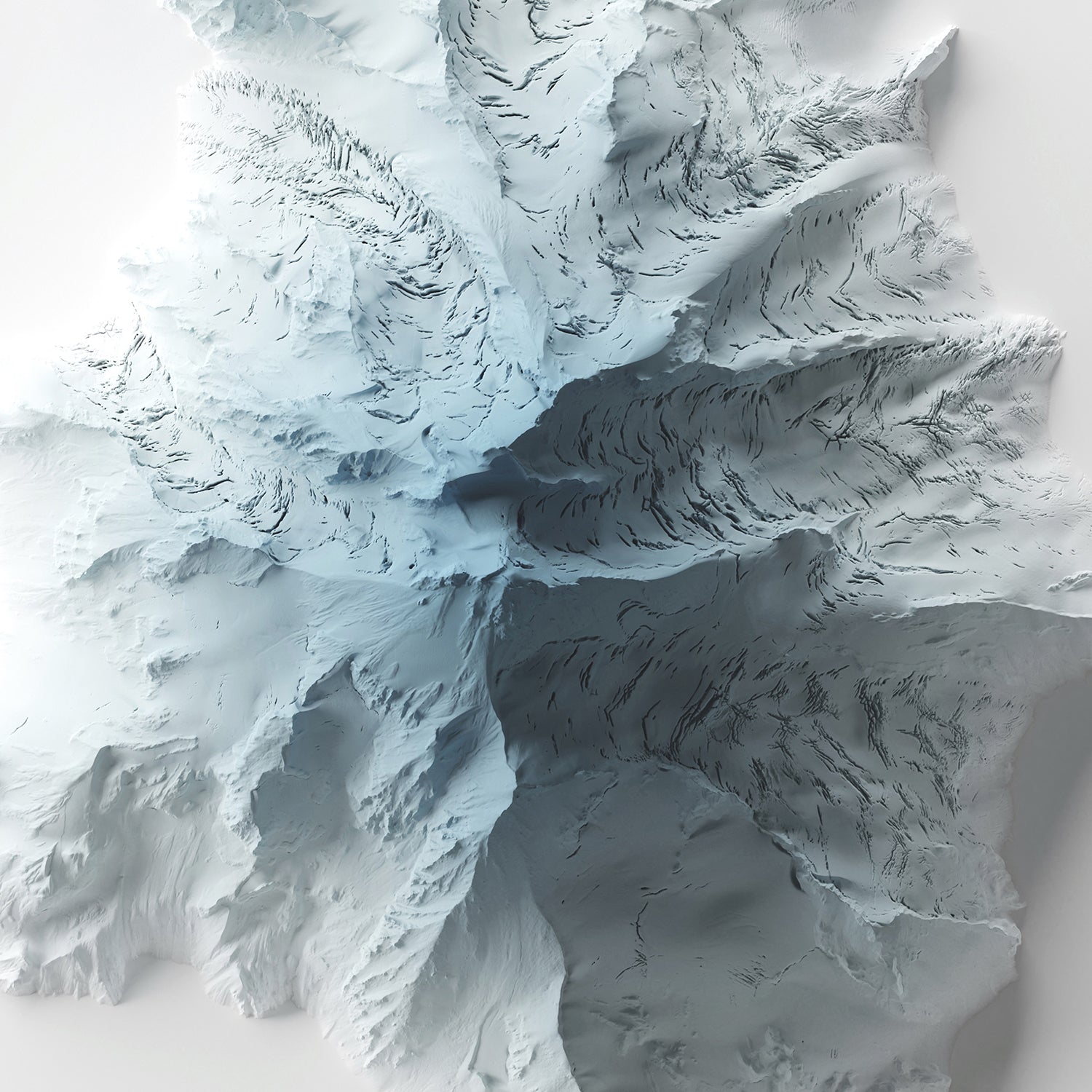 Glacier Peak - Minimalist Map