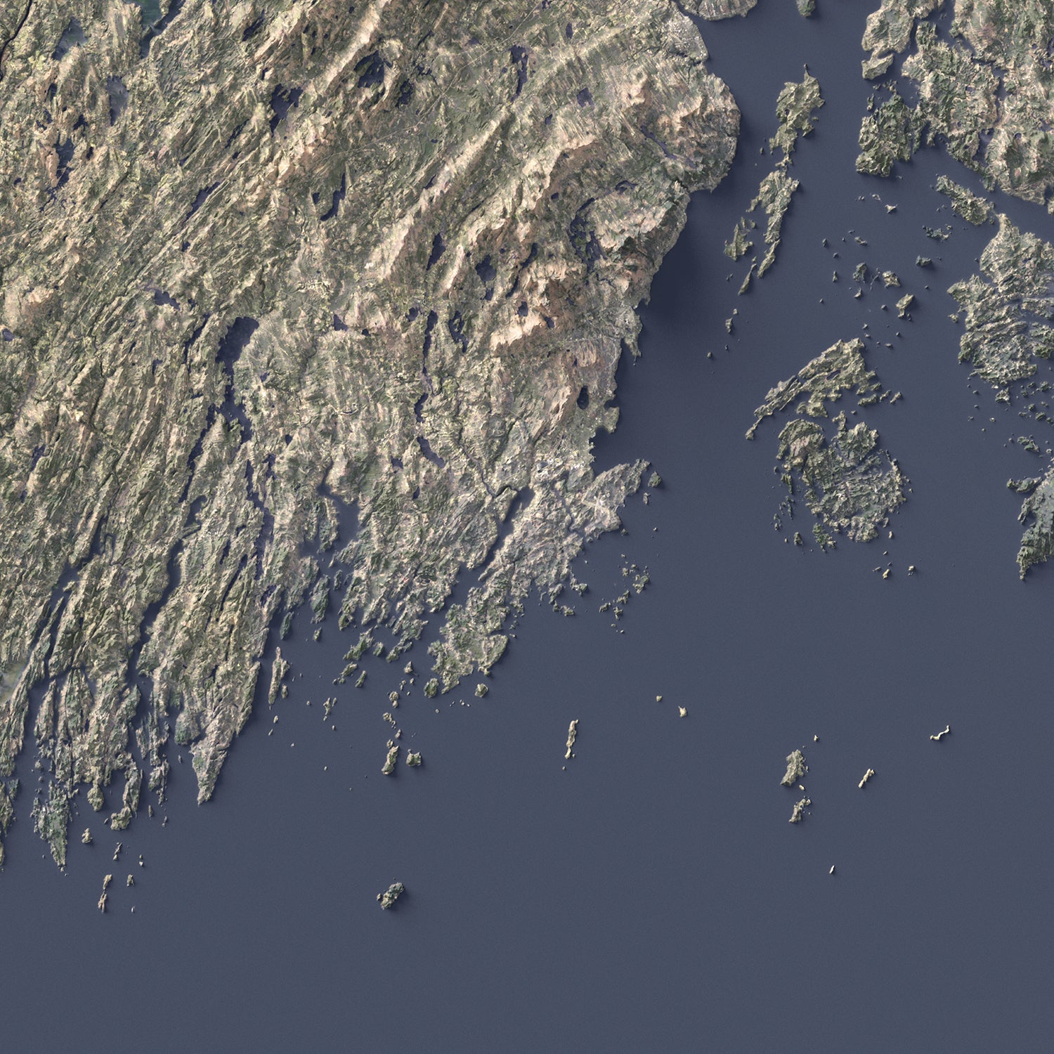Maine Coast - Satellite Imagery