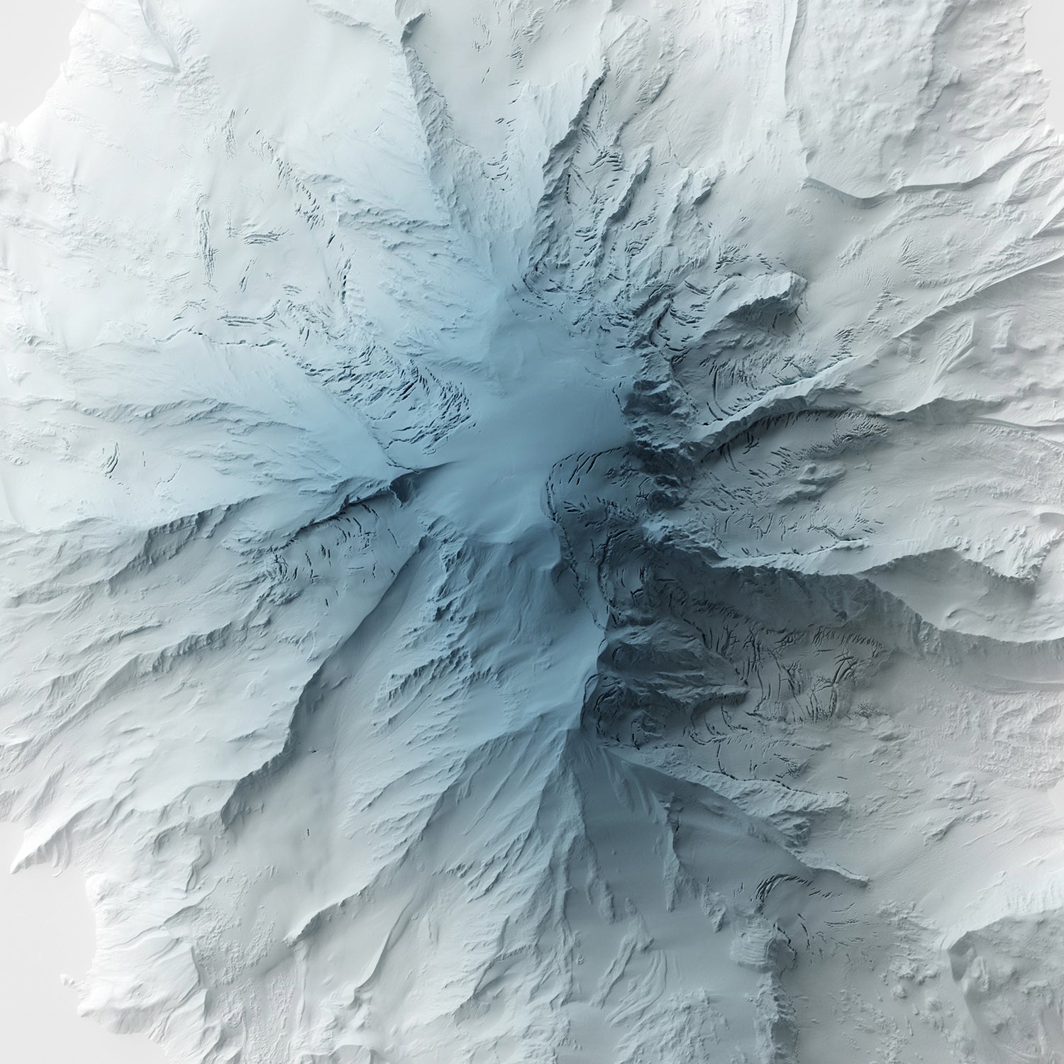Mount Adams - Minimalist Map