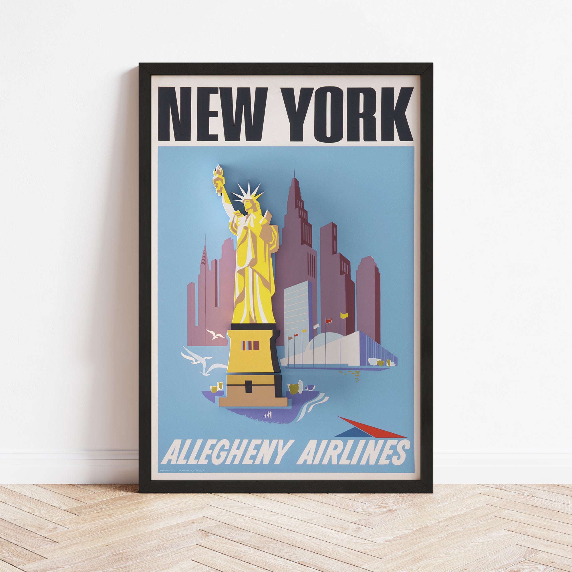 Allegheny Airlines New York (1950) - Retro Art Print