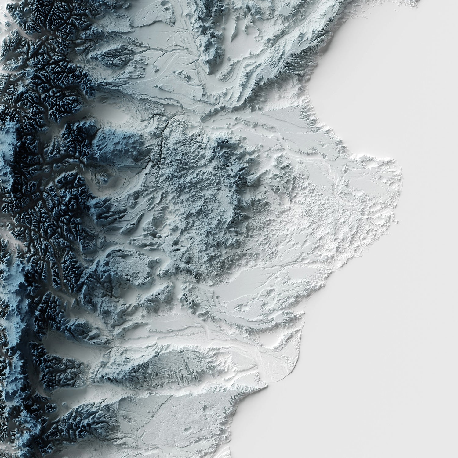 Patagonia - Minimalist Map