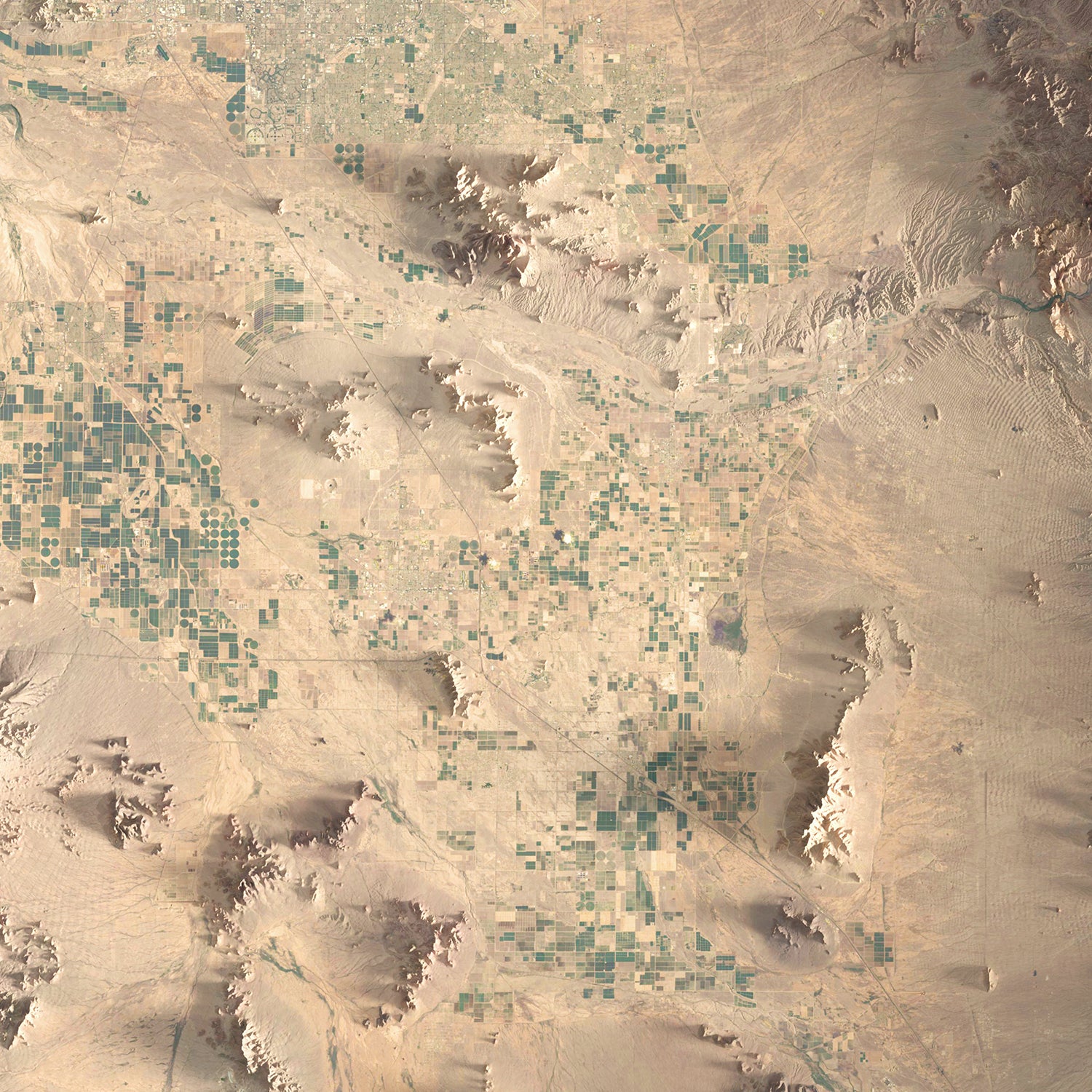 Phoenix and Tucson - Satellite Imagery