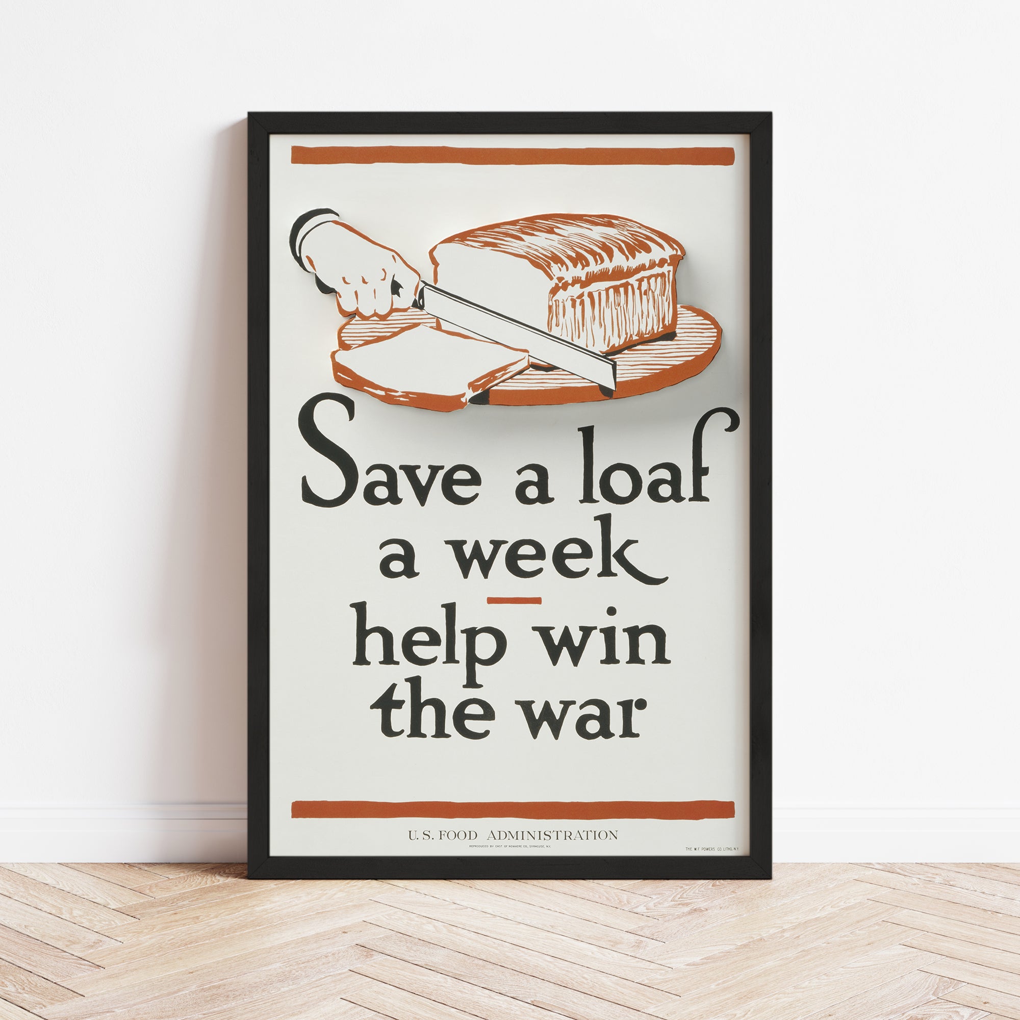 Save A Loaf War Poster (1917) - Retro Art Print