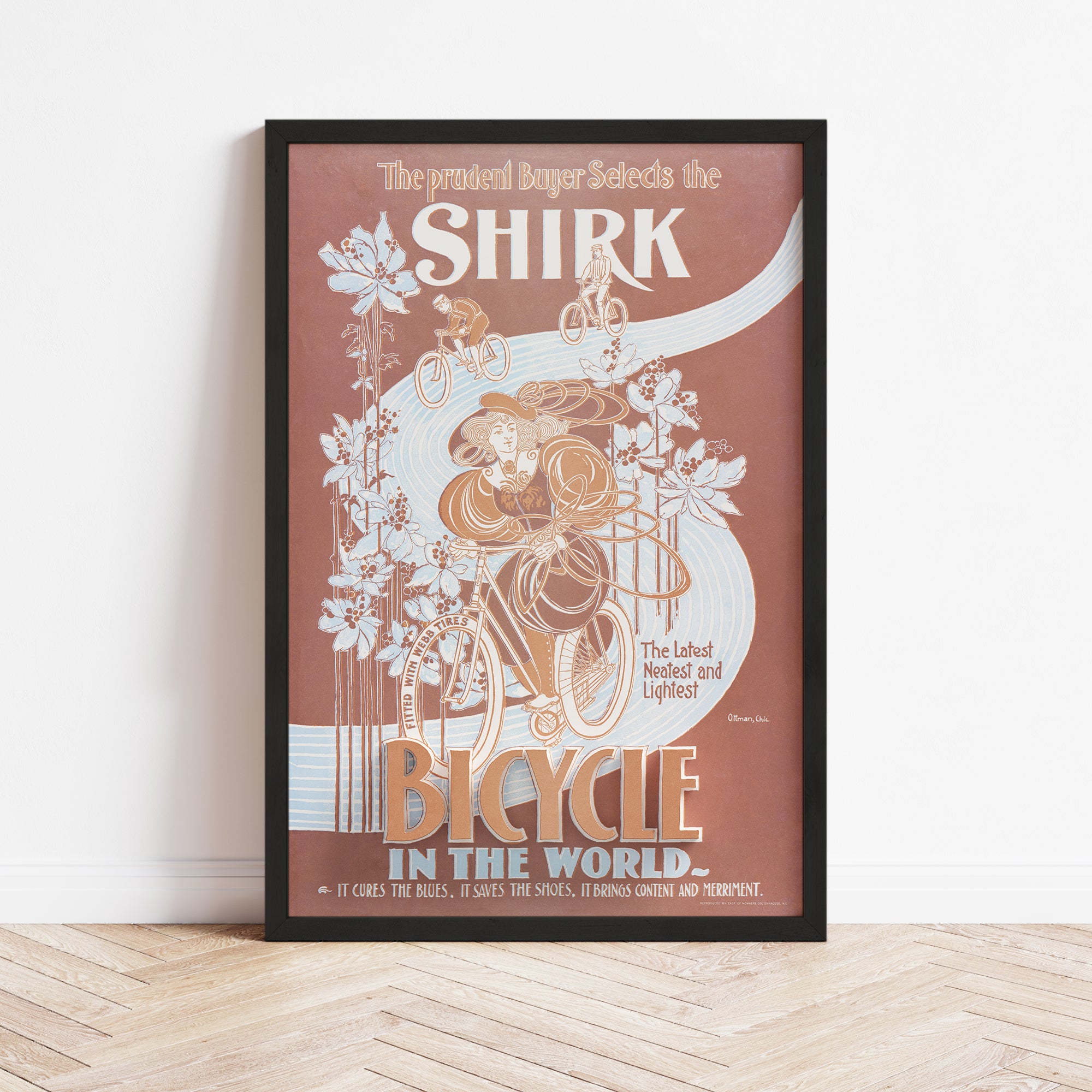 Shirk Bicycle (1890) - Retro Art Print