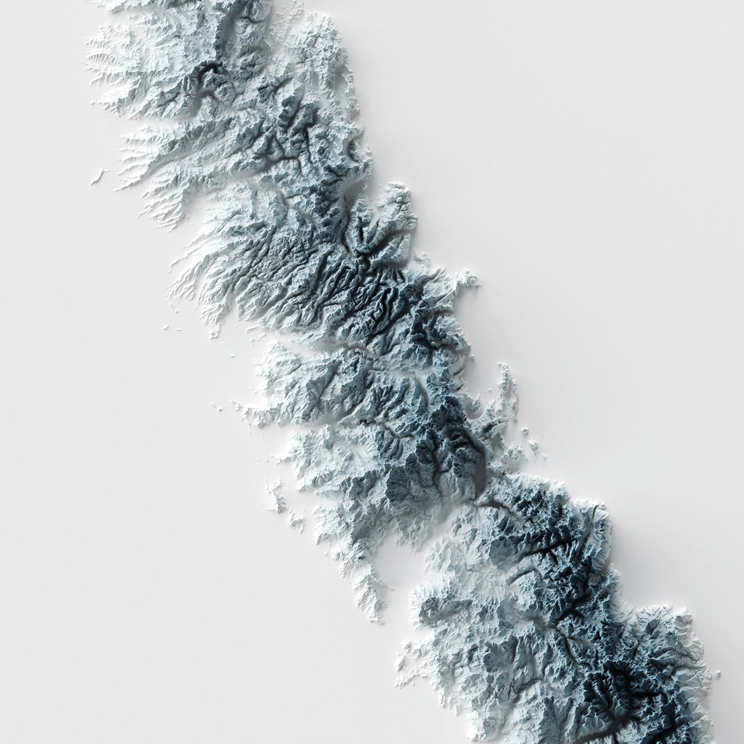Sierra Nevada - Minimalist Map