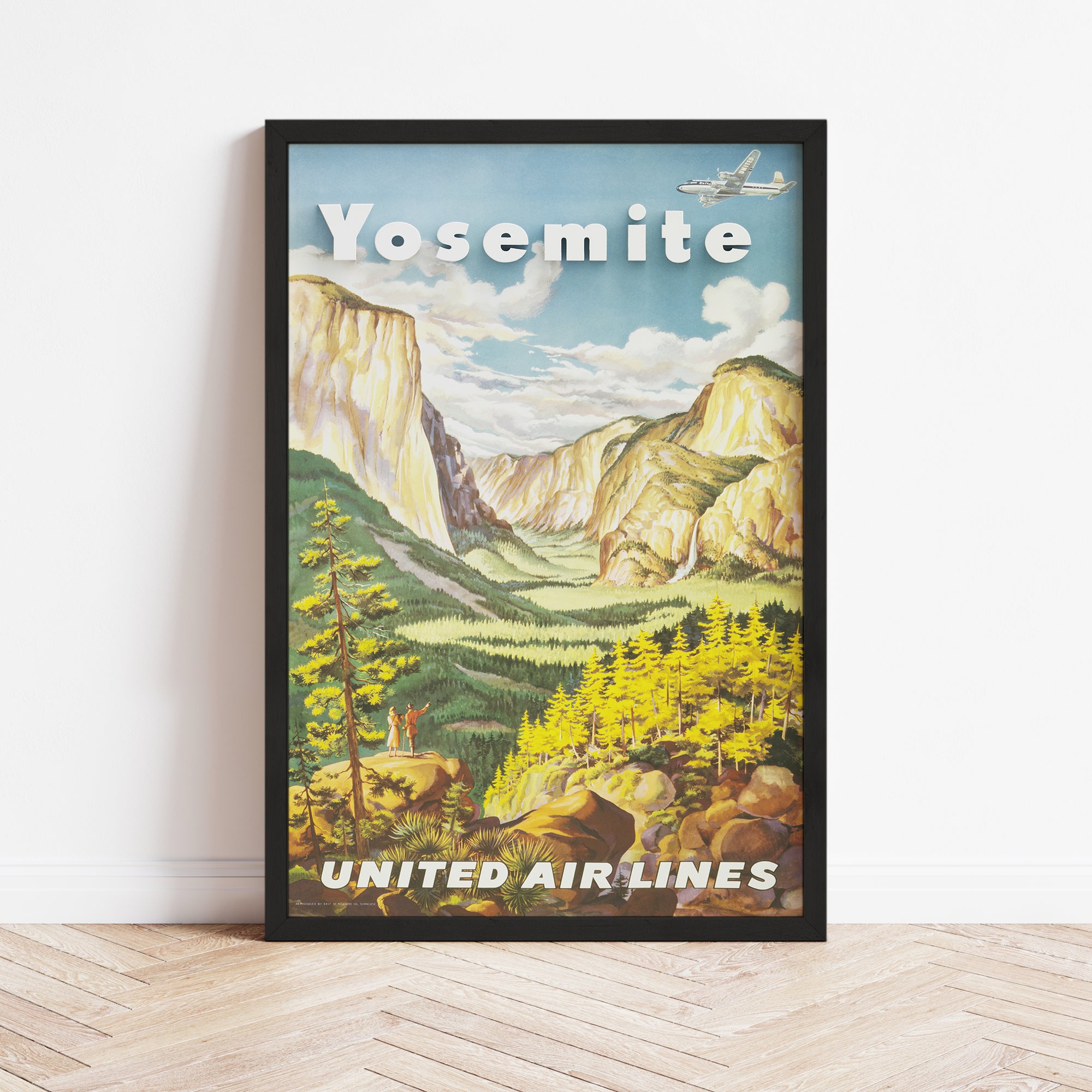 United Airlines Yosemite (1945) - Retro Art Print