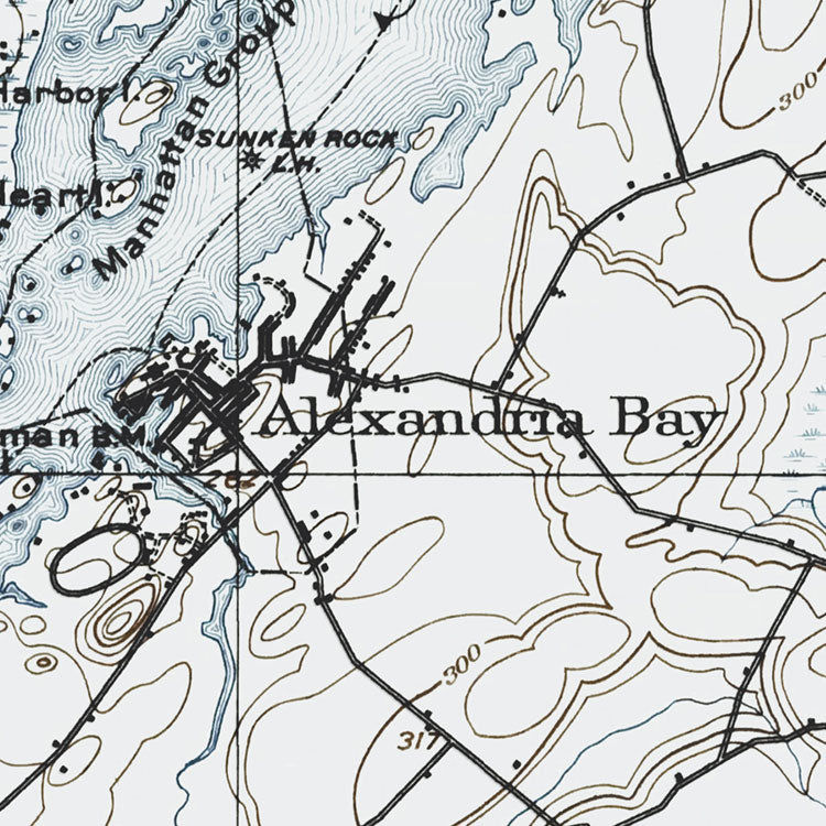 Alexandria Bay, NY - 1903 Topographic Map