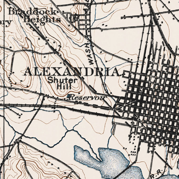 Alexandria, VA - 1900 Topographic Map