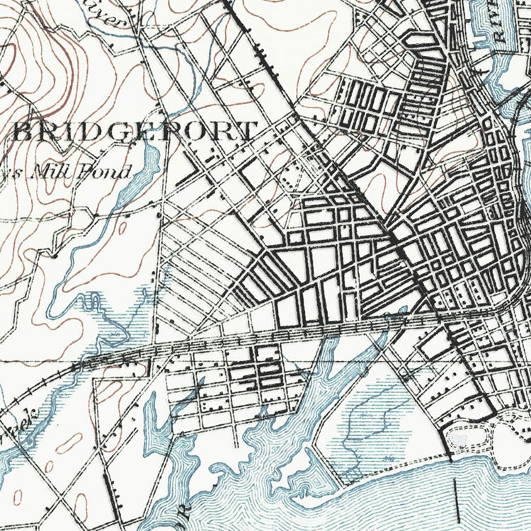 Bridgeport, CT - 1891 Topographic Map