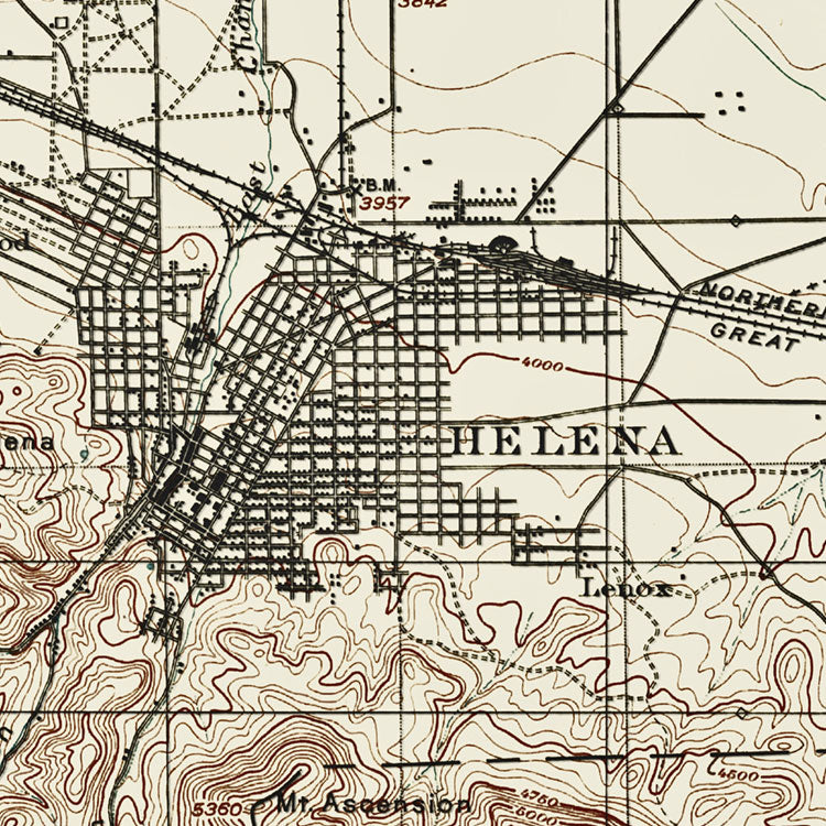 Helena, MT - 1899 Topographic Map