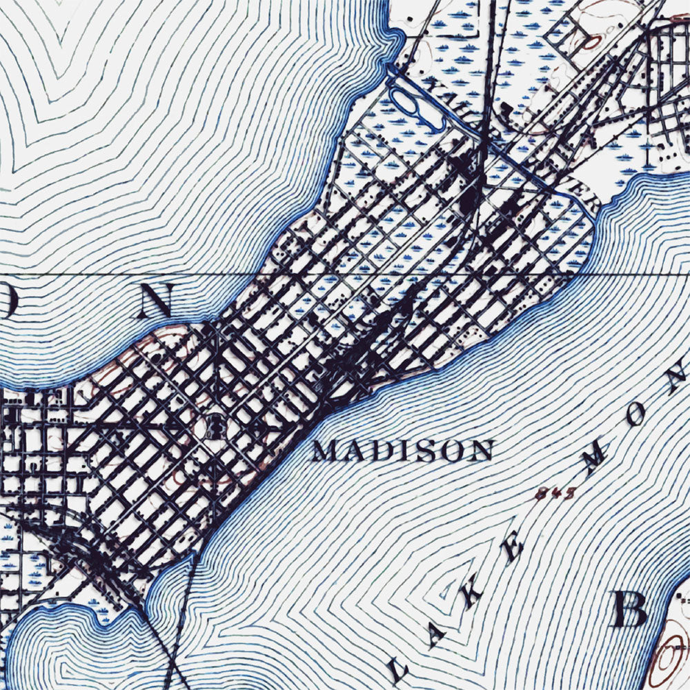Madison, WI - 1906 Topographic Map