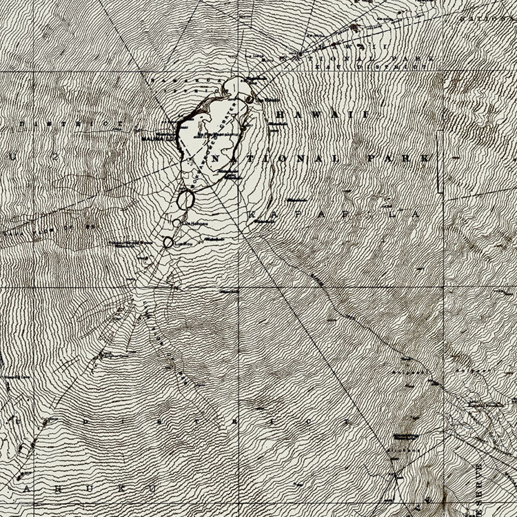 Mauna Loa, HI - 1928 Topographic Map